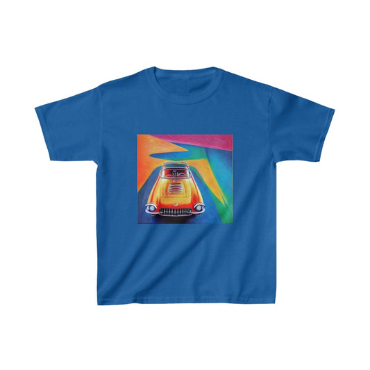 Streamline Sports Car. Original Art. Unisex Heavy Cotton Tee. Kids Heavy Cotton™ Tee.
