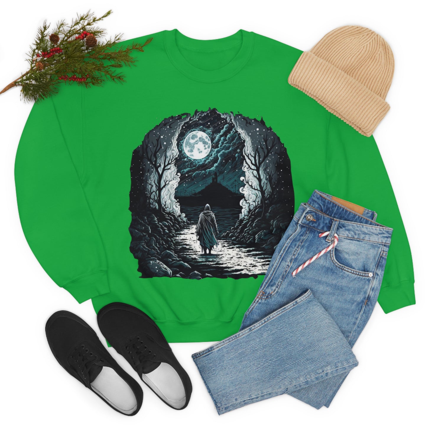 Life is a journey, enjoy the ride. Original Art. Unisex Heavy Blend Crewneck Sweatshirt.