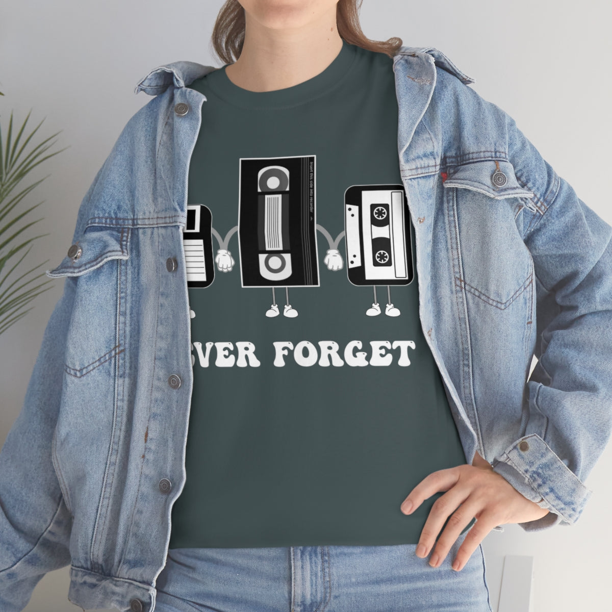 Never Forget Our Nostalgia Origins! Unisex Heavy Cotton Tee.