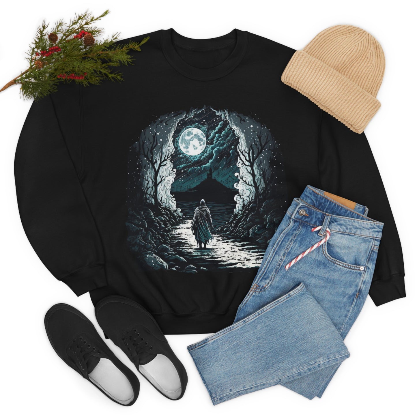 Life is a journey, enjoy the ride. Original Art. Unisex Heavy Blend Crewneck Sweatshirt.