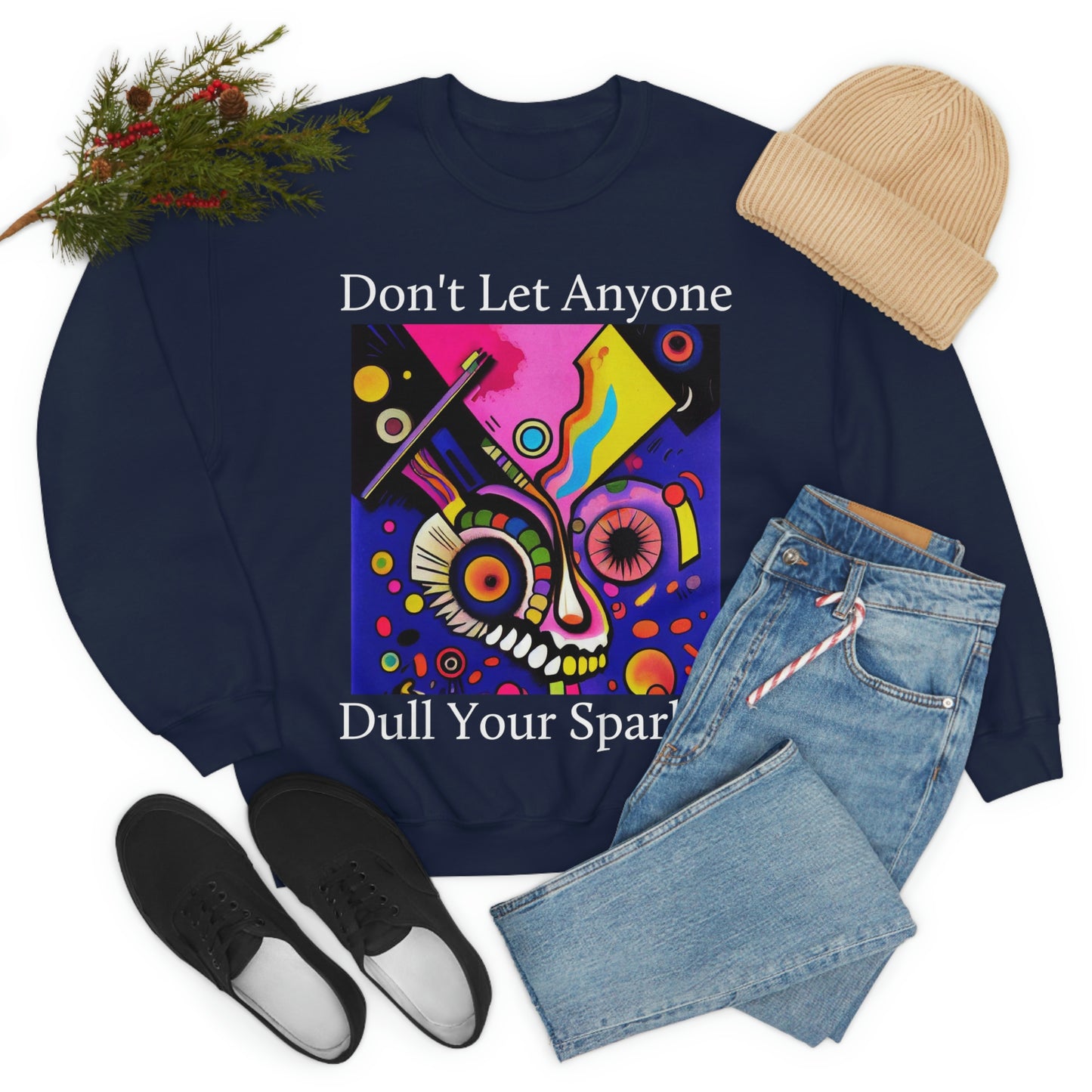 Express Yourself. Original Art. Unisex Heavy Blend Crewneck Sweatshirt.