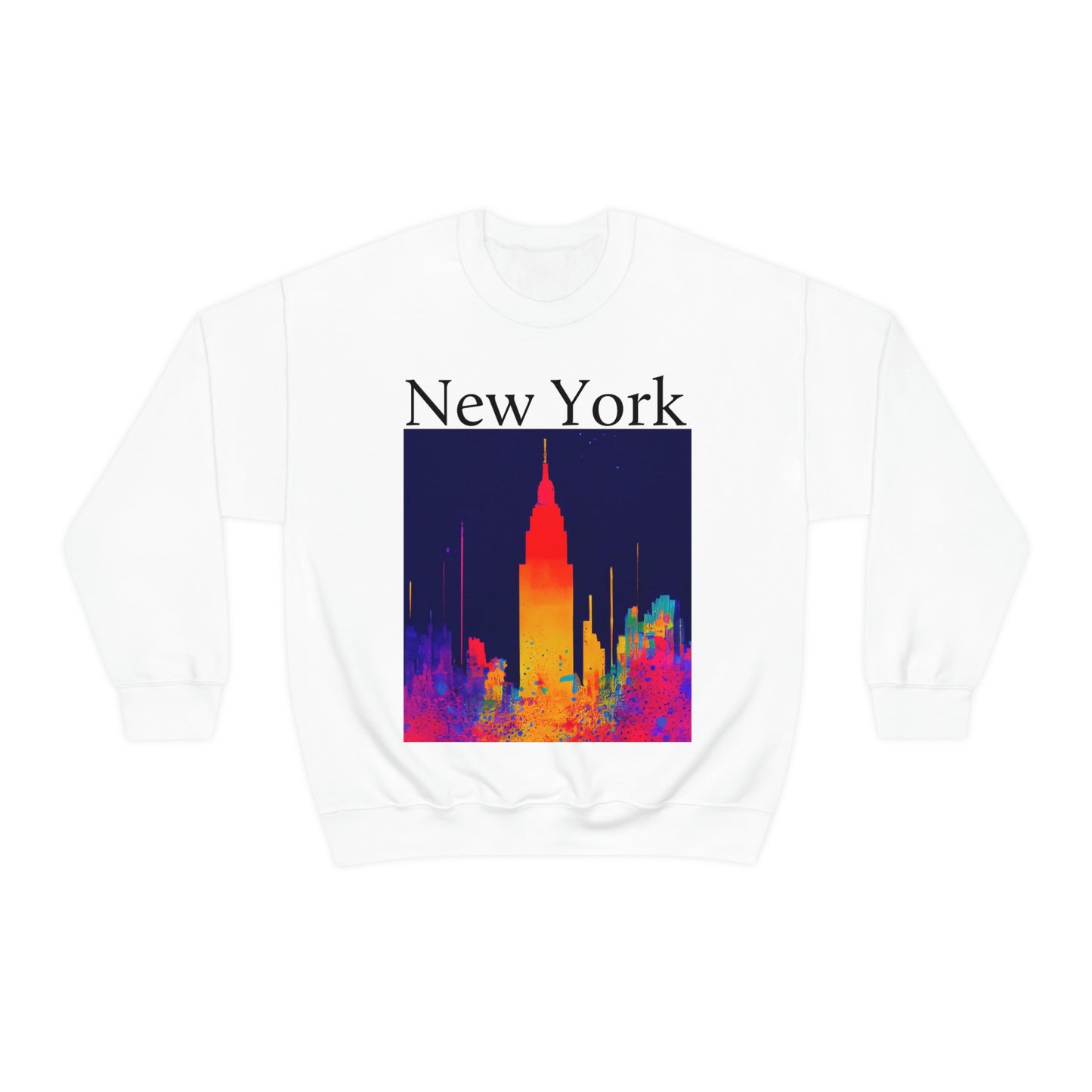 Empire State Of Creative. Original Art. Unisex Heavy Blend Crewneck Sweatshirt.