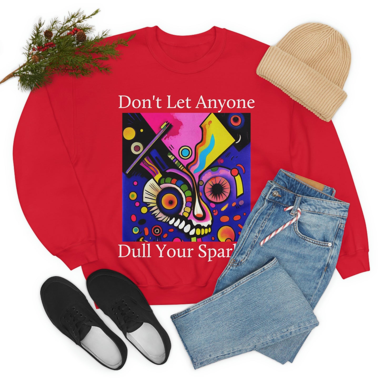 Express Yourself. Original Art. Unisex Heavy Blend Crewneck Sweatshirt.