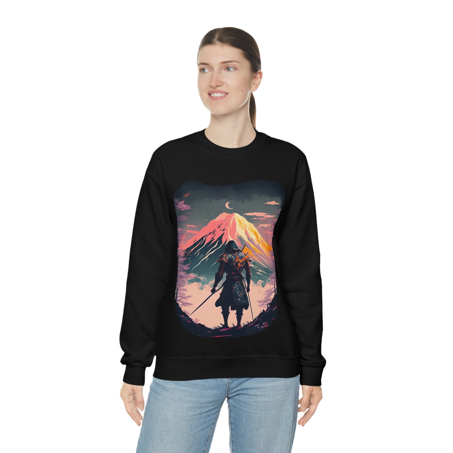 Wander often, wonder always. Original Art. Unisex Heavy Blend Crewneck Sweatshirt.