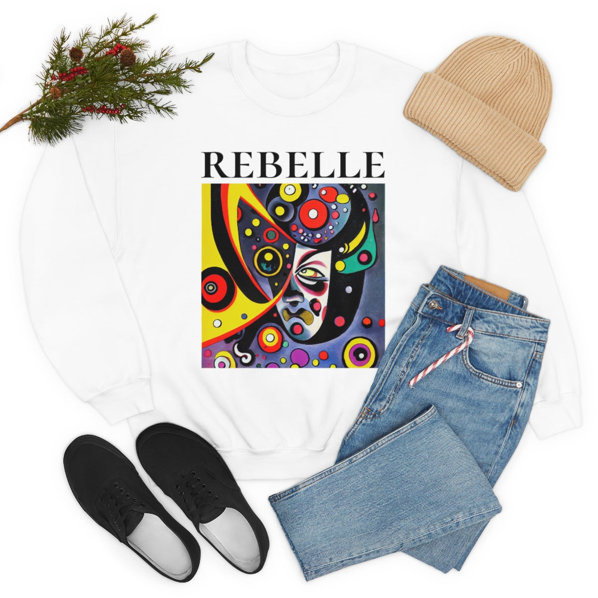 The Rebel - Original Art. Unisex Heavy Blend Crewneck Sweatshirt.