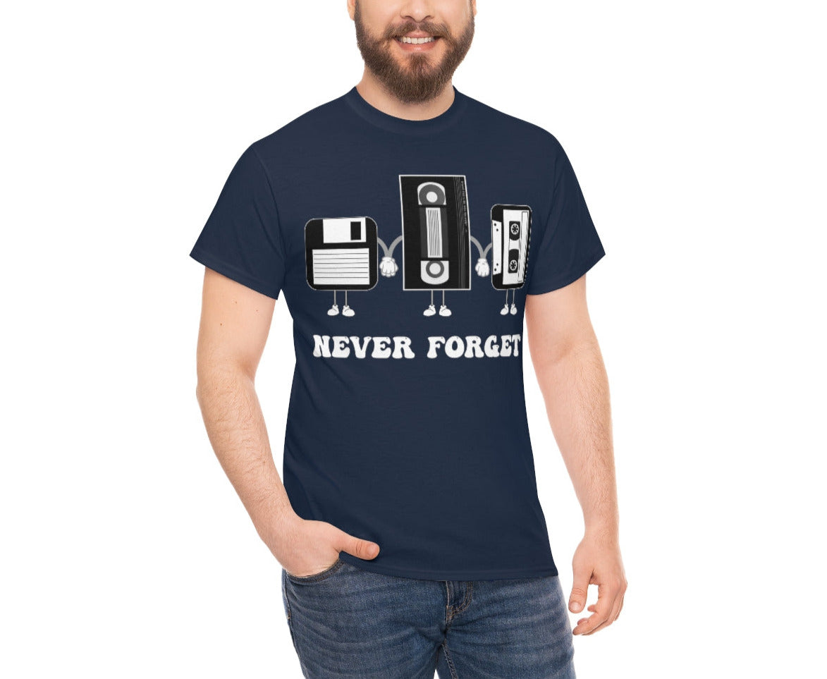 Never Forget Our Nostalgia Origins! Unisex Heavy Cotton Tee.