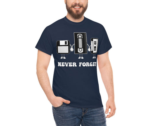 Never Forget Our Nostalgia Origins! Unisex Heavy Cotton Tee.