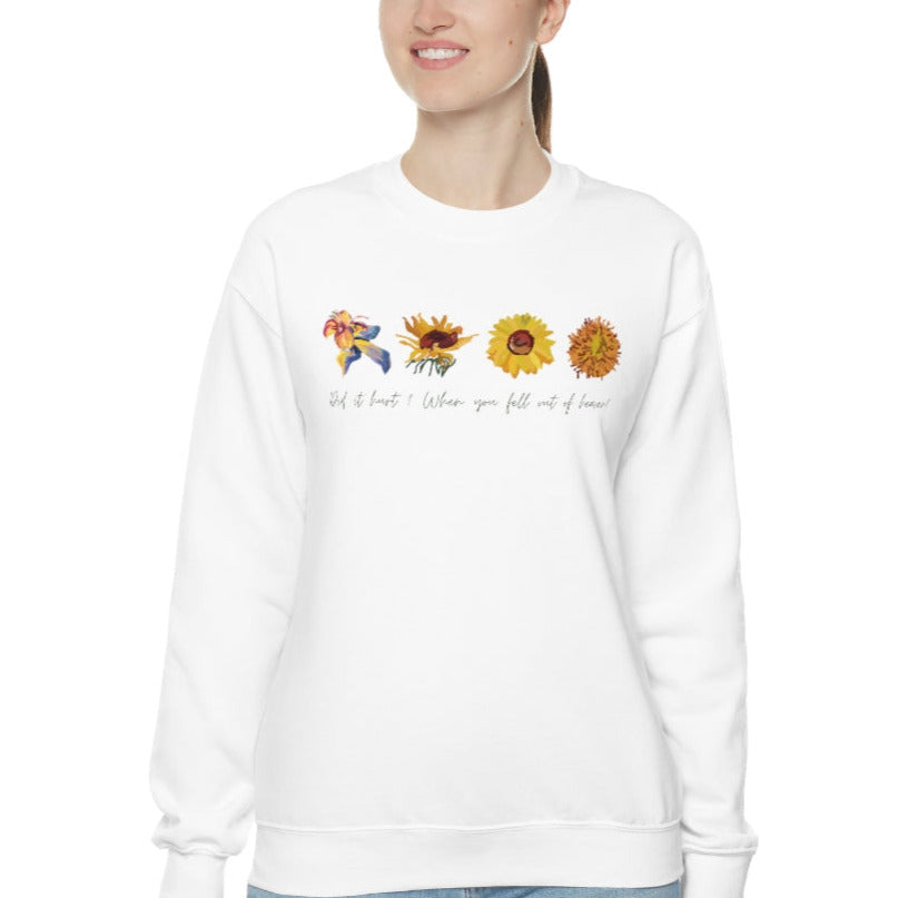 Wild flowers and Sunflowers Sweatshirt. Unisex Heavy Blend Crewneck Sweatshirt.