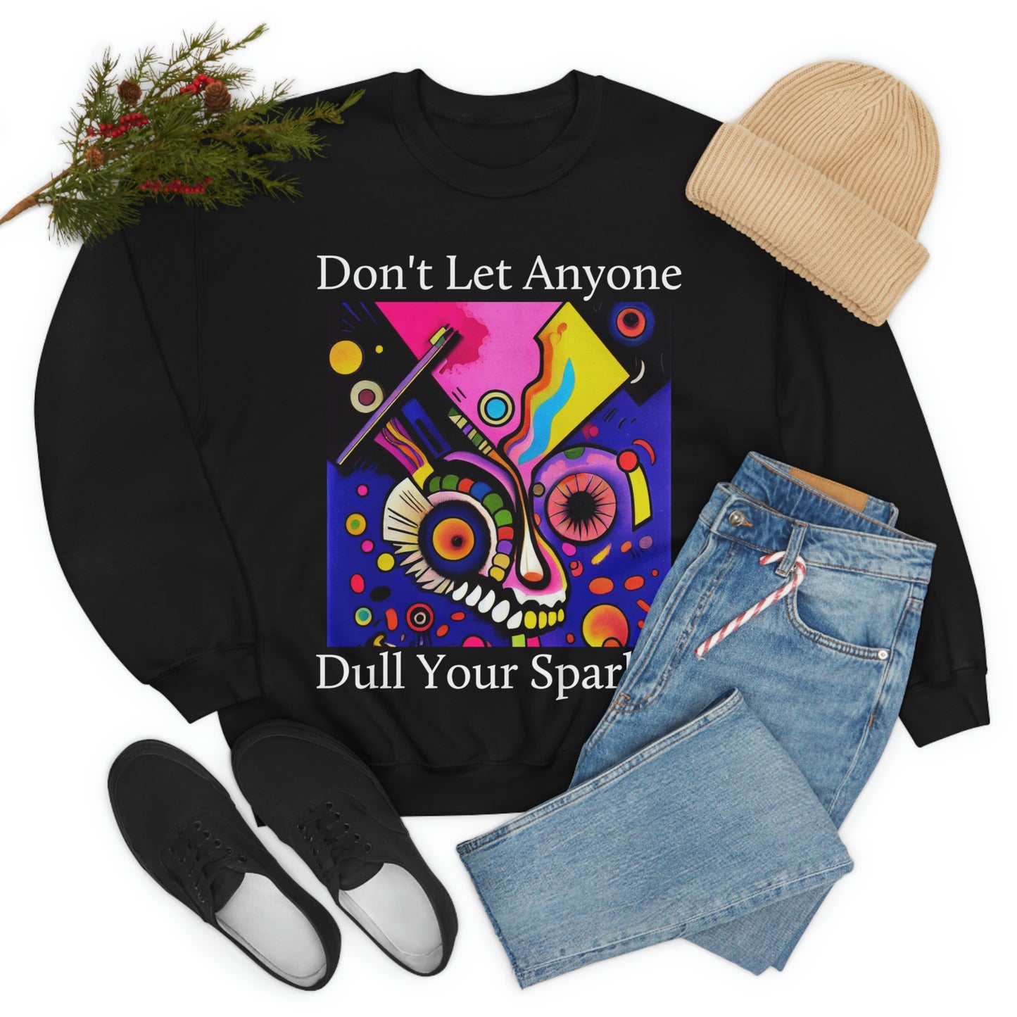 Express Yourself. Original Art. Unisex Heavy Blend Crewneck Sweatshirt.