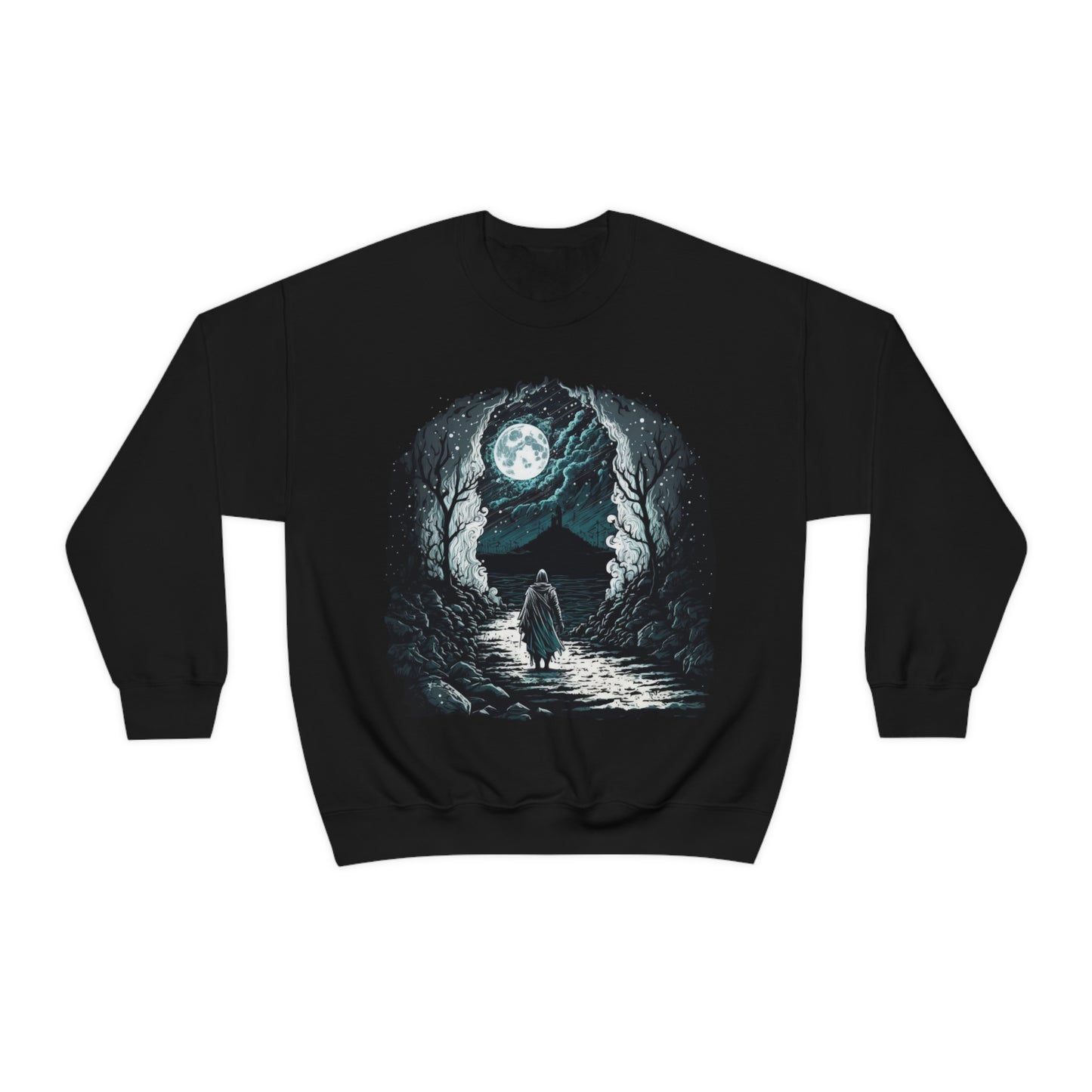 Life is a journey, enjoy the ride. Original Art. Unisex Heavy Blend Crewneck Sweatshirt.