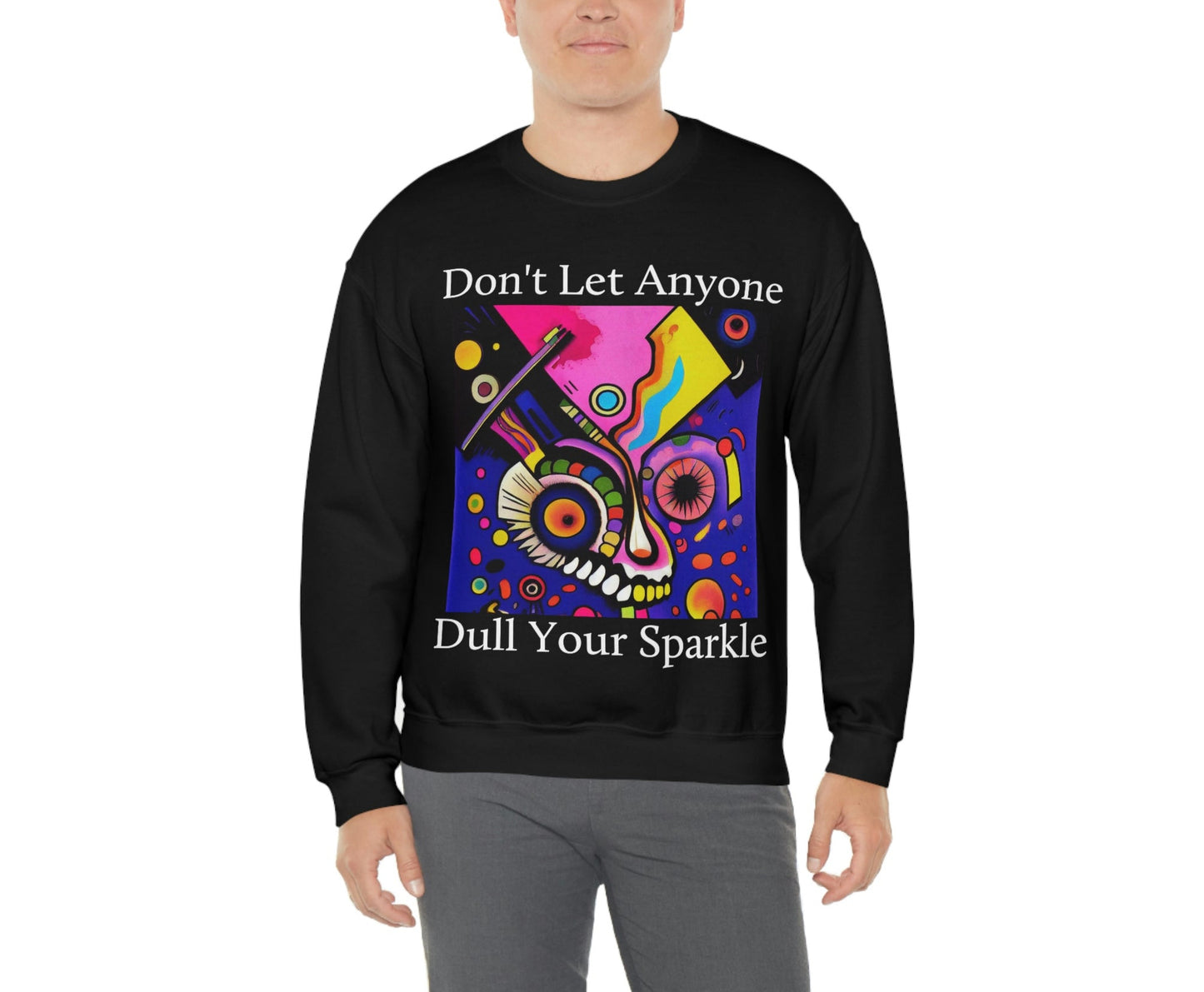 Express Yourself. Original Art. Unisex Heavy Blend Crewneck Sweatshirt.