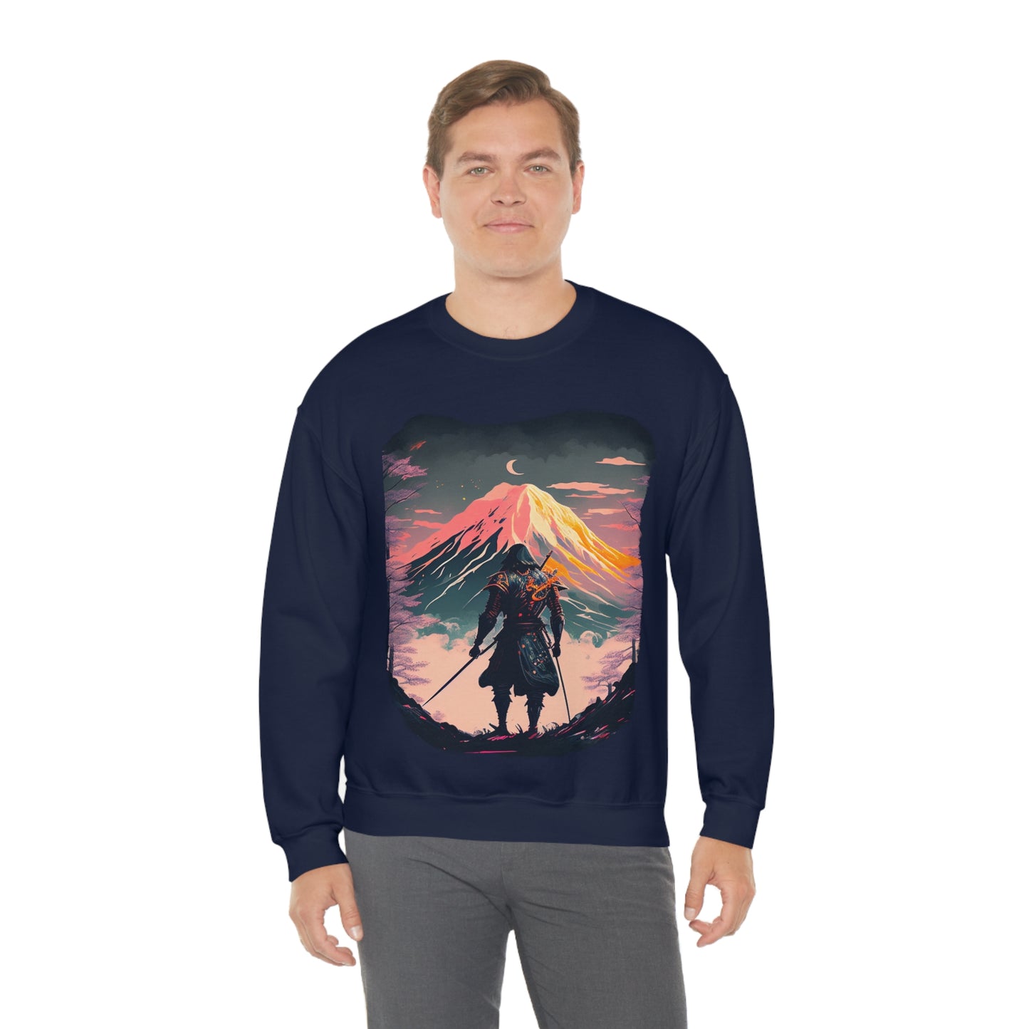 Wander often, wonder always. Original Art. Unisex Heavy Blend Crewneck Sweatshirt.