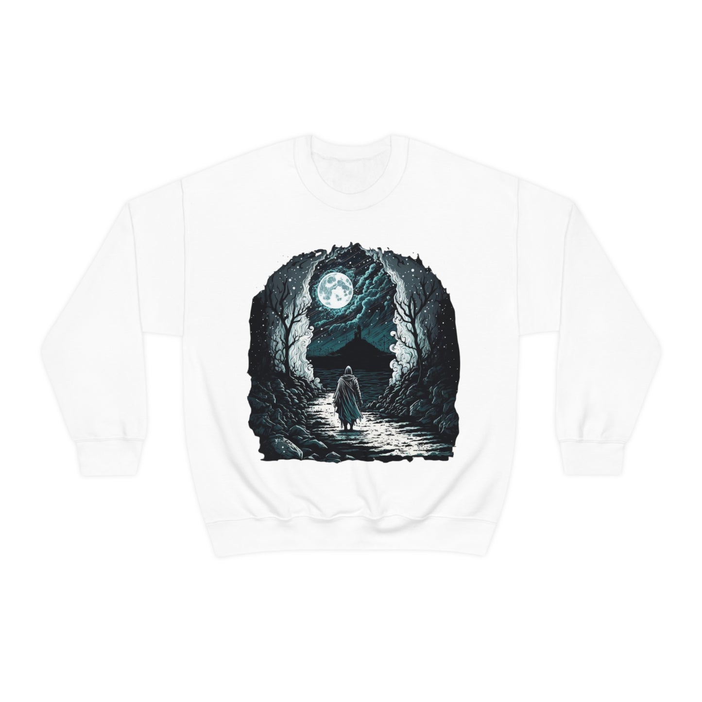 Life is a journey, enjoy the ride. Original Art. Unisex Heavy Blend Crewneck Sweatshirt.
