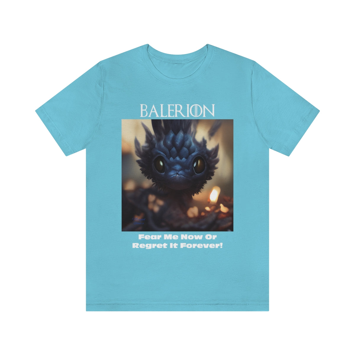 Funny Baby Balerion Dragon. Original Art. Unisex Jersey Short Sleeve Tee.