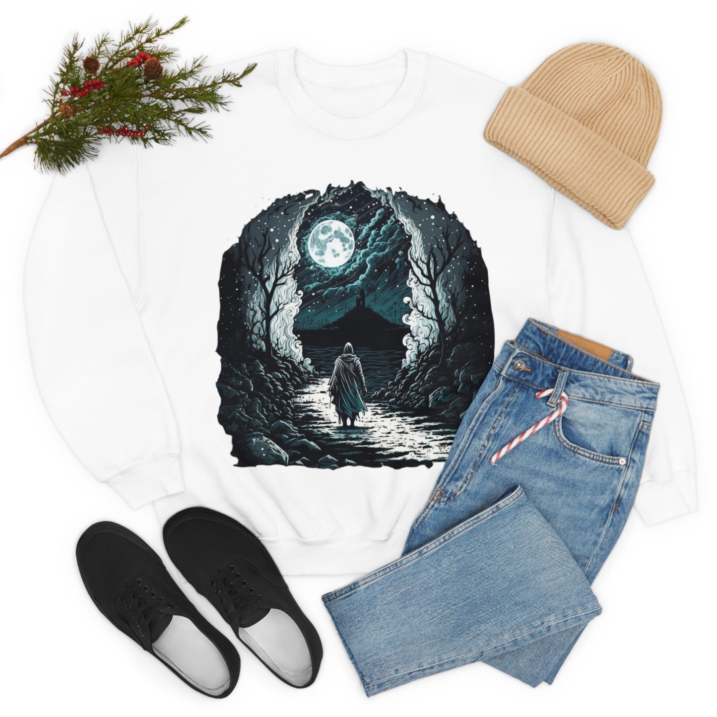 Life is a journey, enjoy the ride. Original Art. Unisex Heavy Blend Crewneck Sweatshirt.
