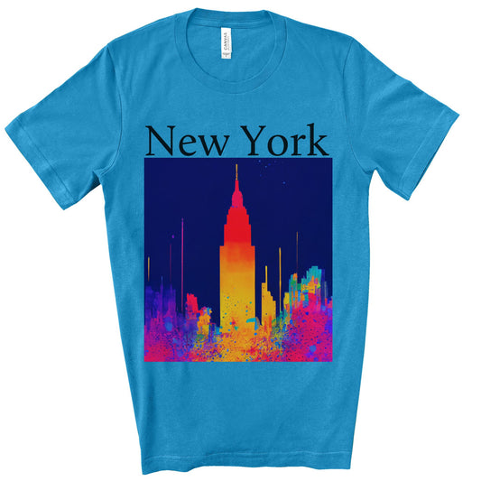 Empire State Of Creative. Original Art. Unisex Jersey Short Sleeve Tee.