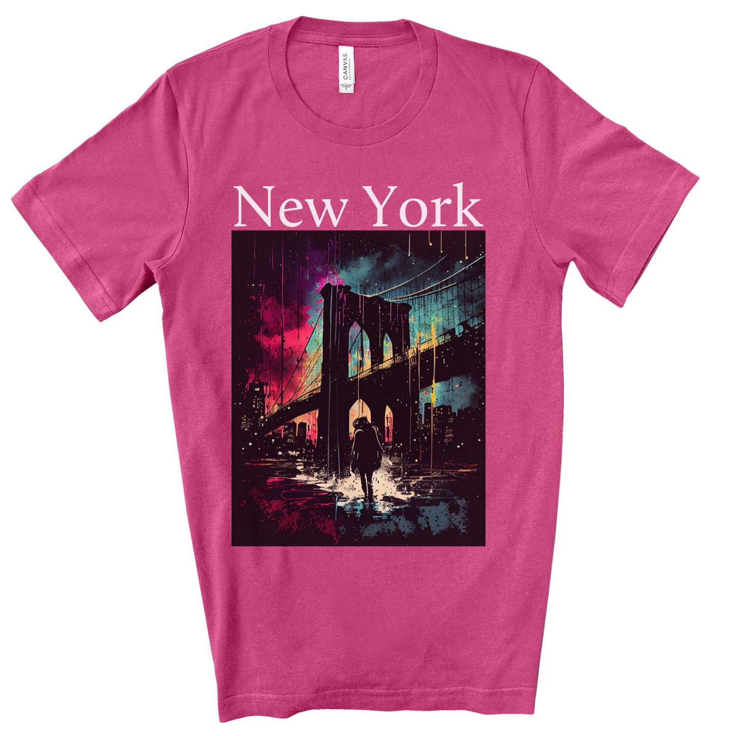 Only New Yorkers Know The Magic Of The Brooklyn Bridge. Unisex Jersey Short Sleeve Tee.