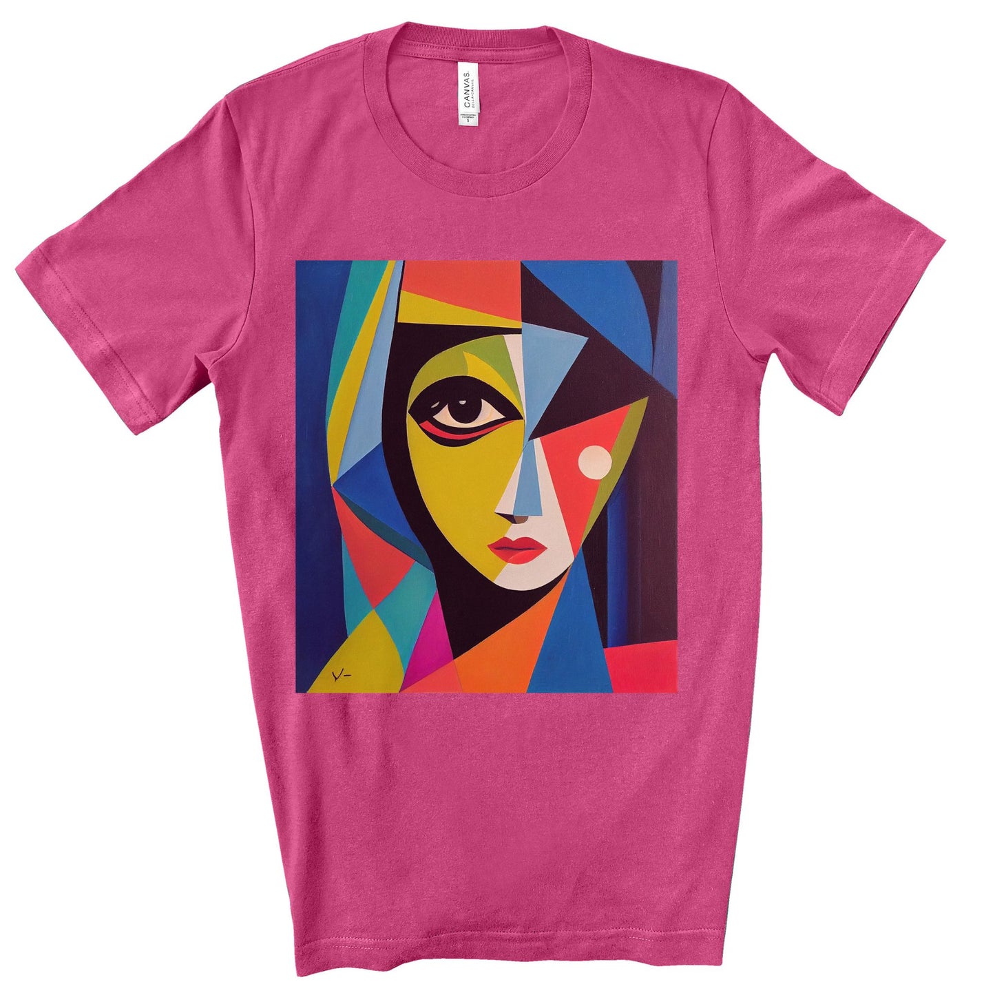 Alexandria A Cubism Original Art. Unisex Jersey Short Sleeve Tee.