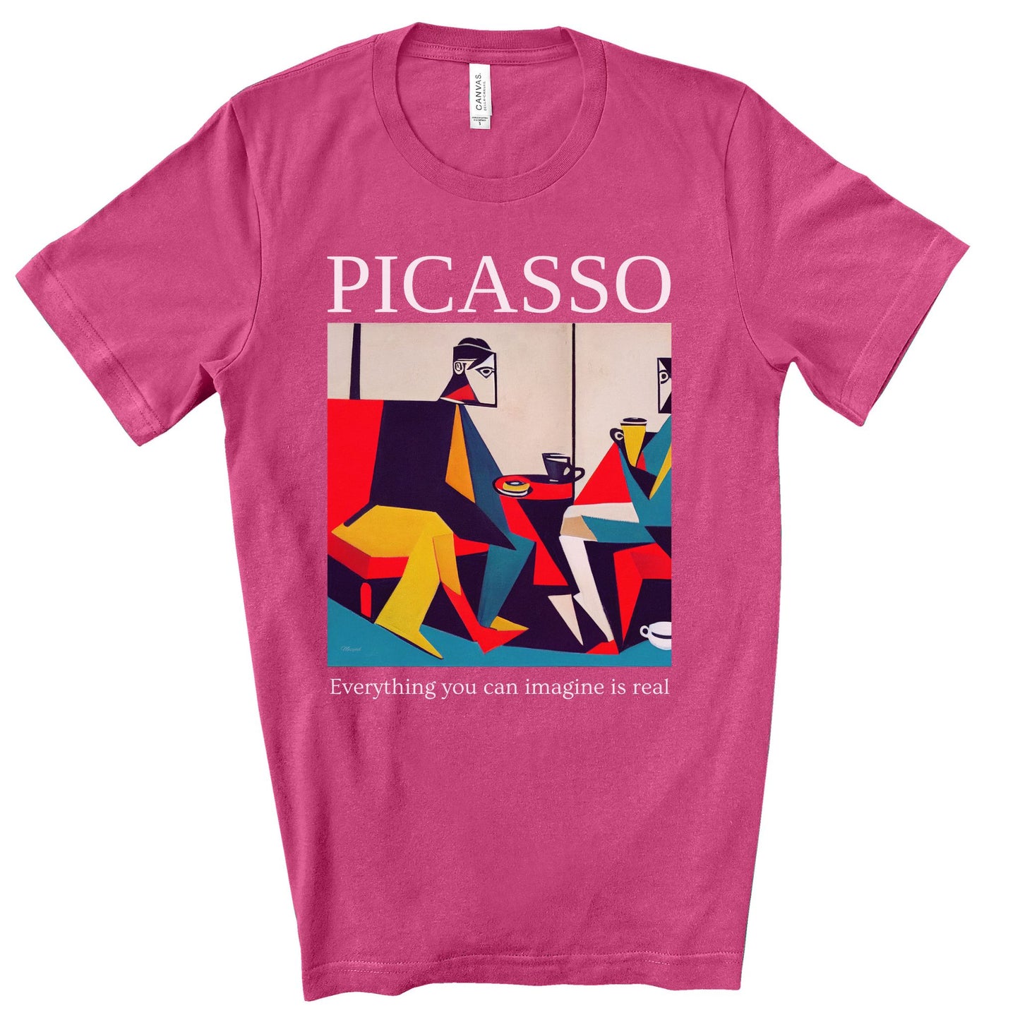 Everything You Can Imagine Is Real - Original Art Inspired By Picasso artwork. Unisex Jersey Short Sleeve Tee.