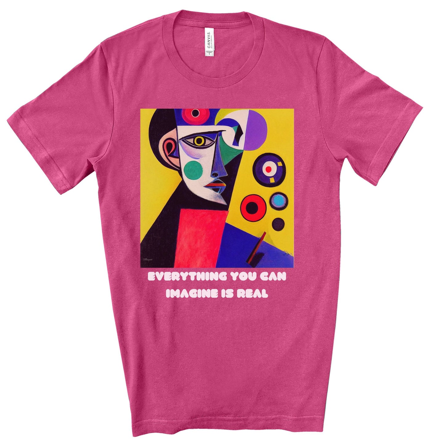 Everything You Can Imagine Is Real - Original Art. Unisex Jersey Short Sleeve Tee.