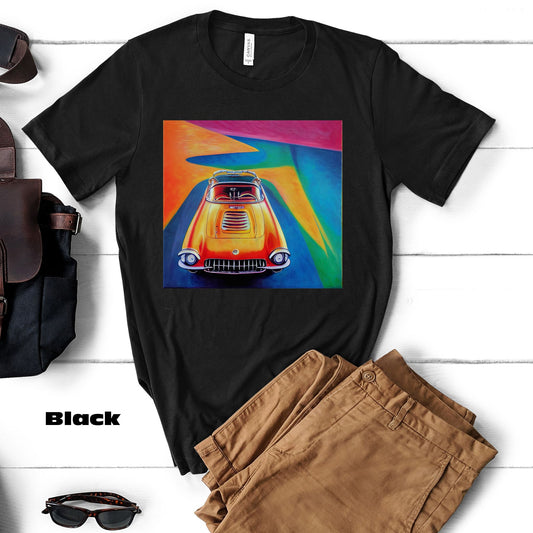 Streamline Sports Car. Original Art. Unisex Jersey Short Sleeve Tee.