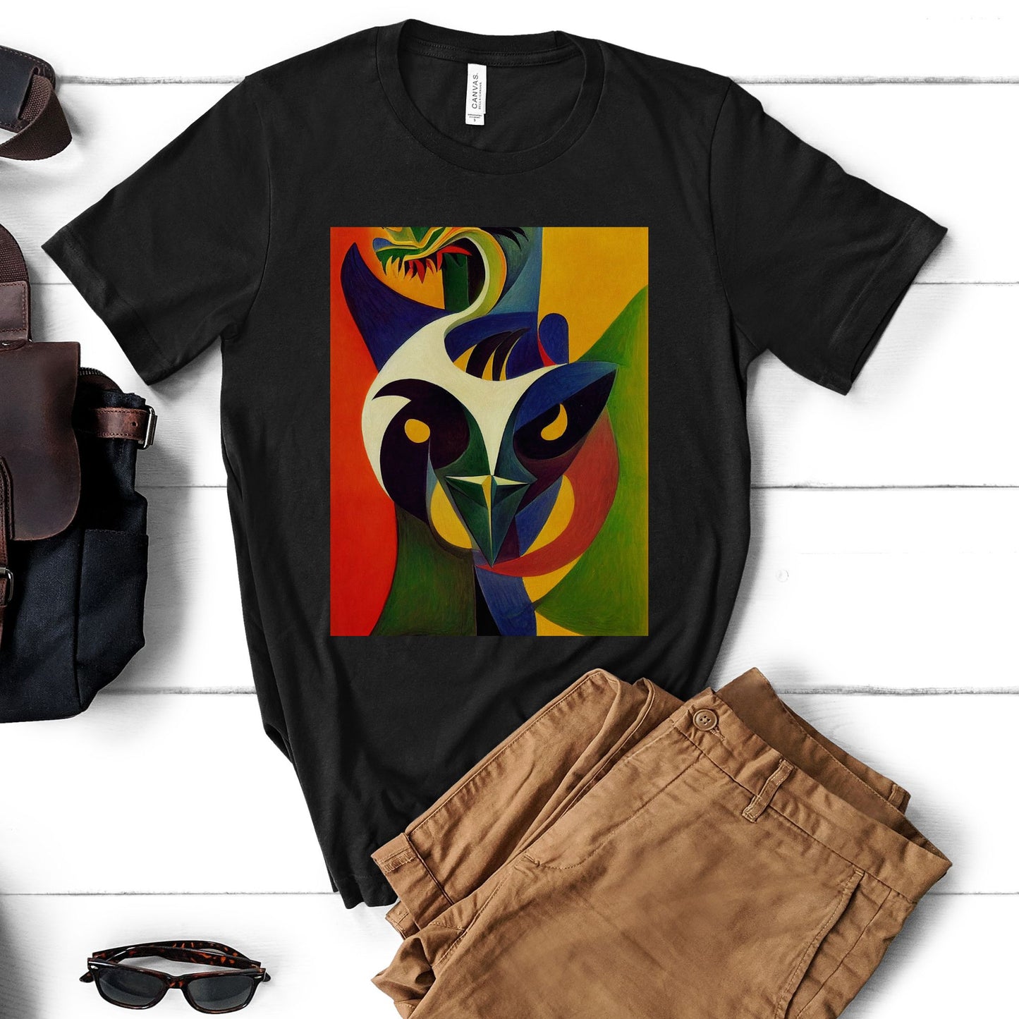 Controlling A Dragon Is An Illusion. Original Art. Unisex Jersey Short Sleeve Tee.