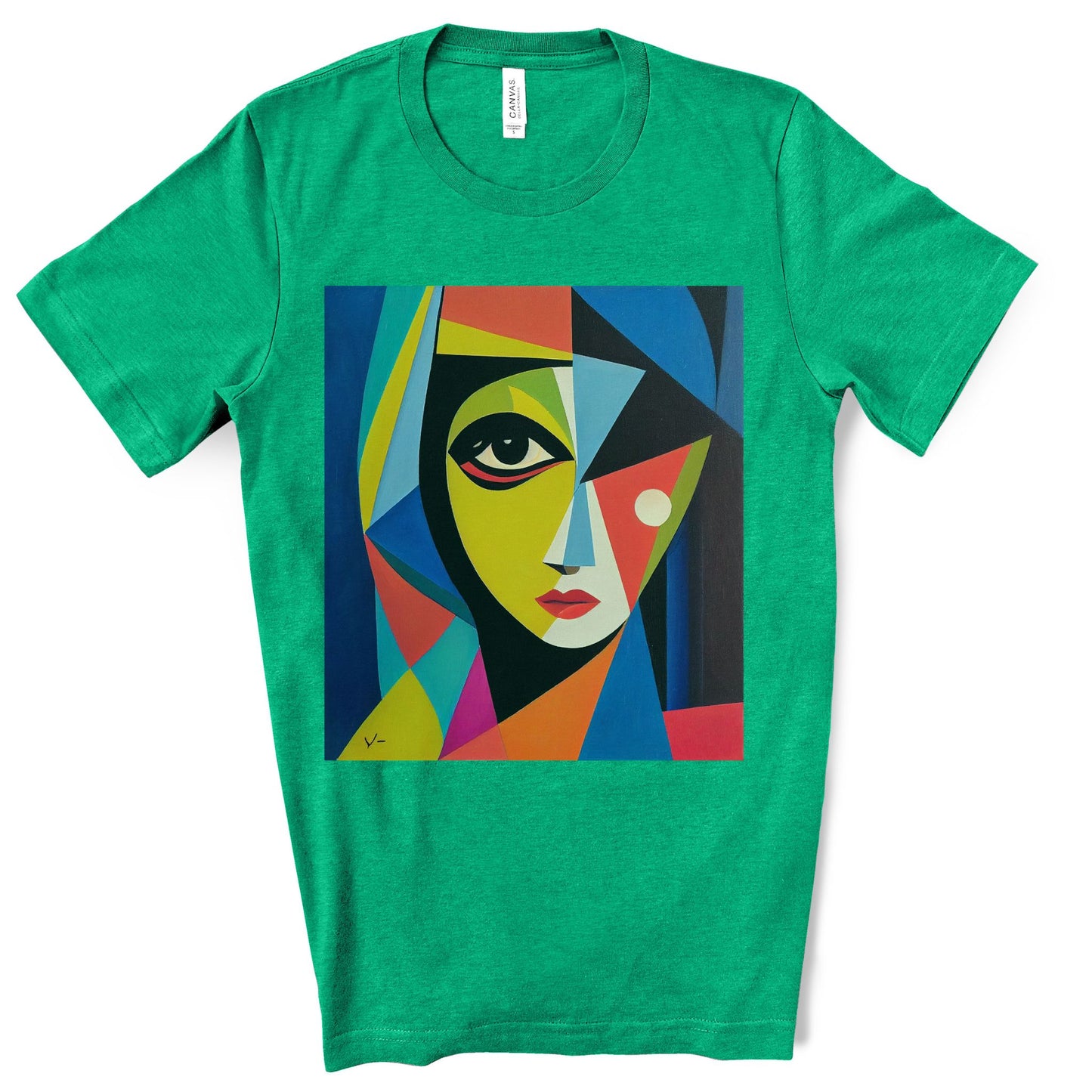 Alexandria A Cubism Original Art. Unisex Jersey Short Sleeve Tee.