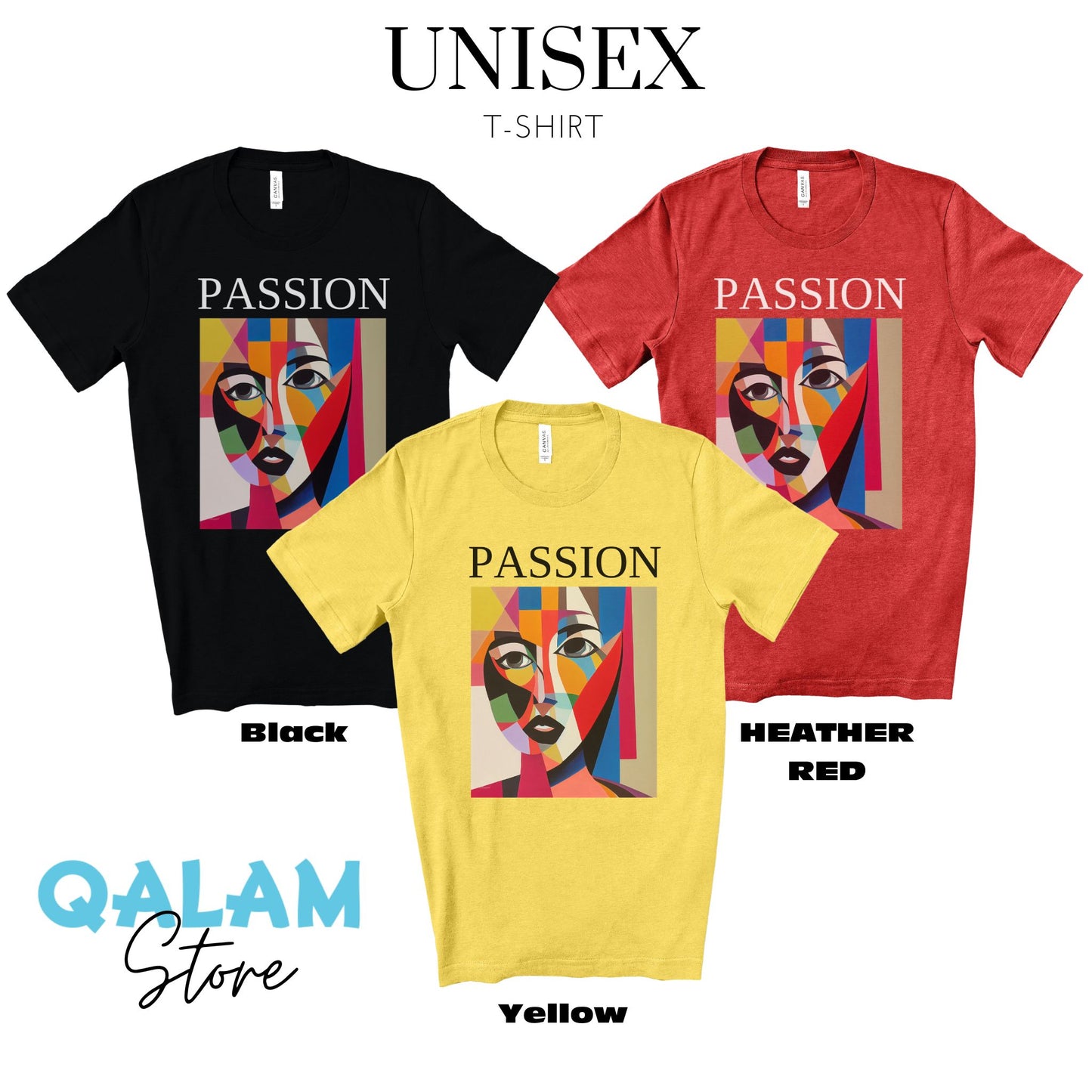 Follow Your Passion - Original Art. Unisex Jersey Short Sleeve Tee.