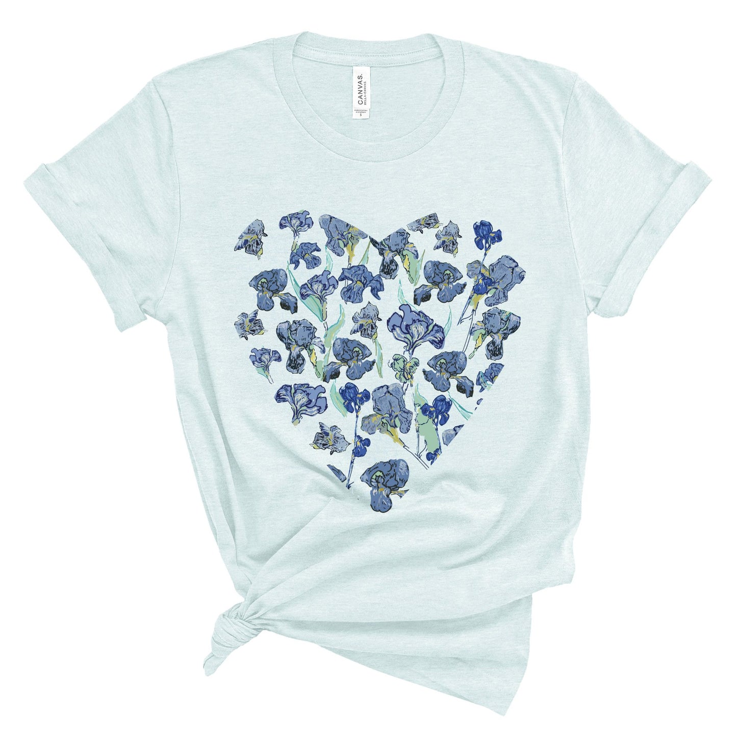 Blue Wildflowers - Original Art. Unisex Jersey Short Sleeve Tee.
