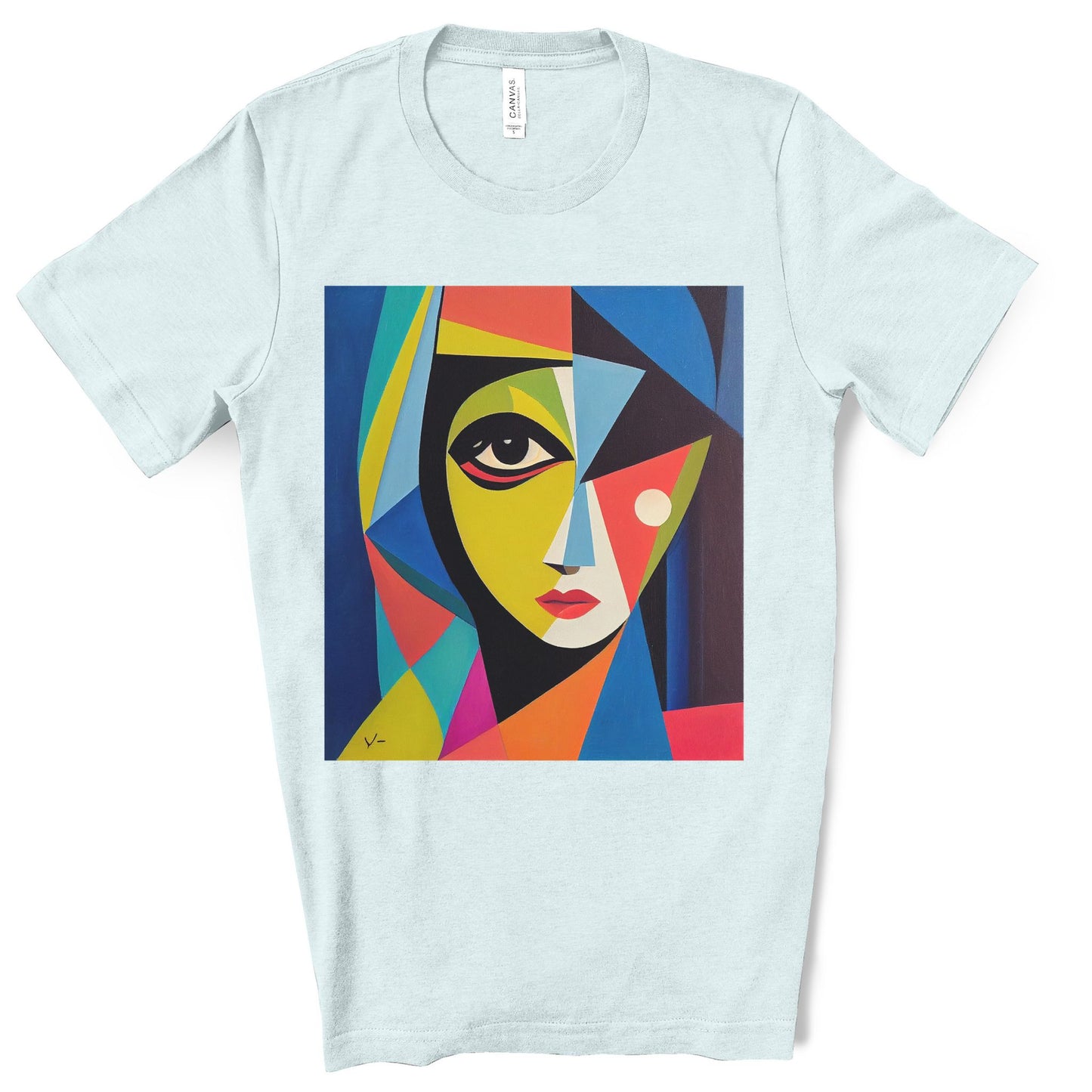 Alexandria A Cubism Original Art. Unisex Jersey Short Sleeve Tee.