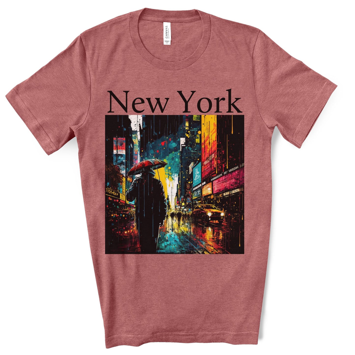Times Square, New York City. Original Art. Unisex Jersey Short Sleeve Tee.