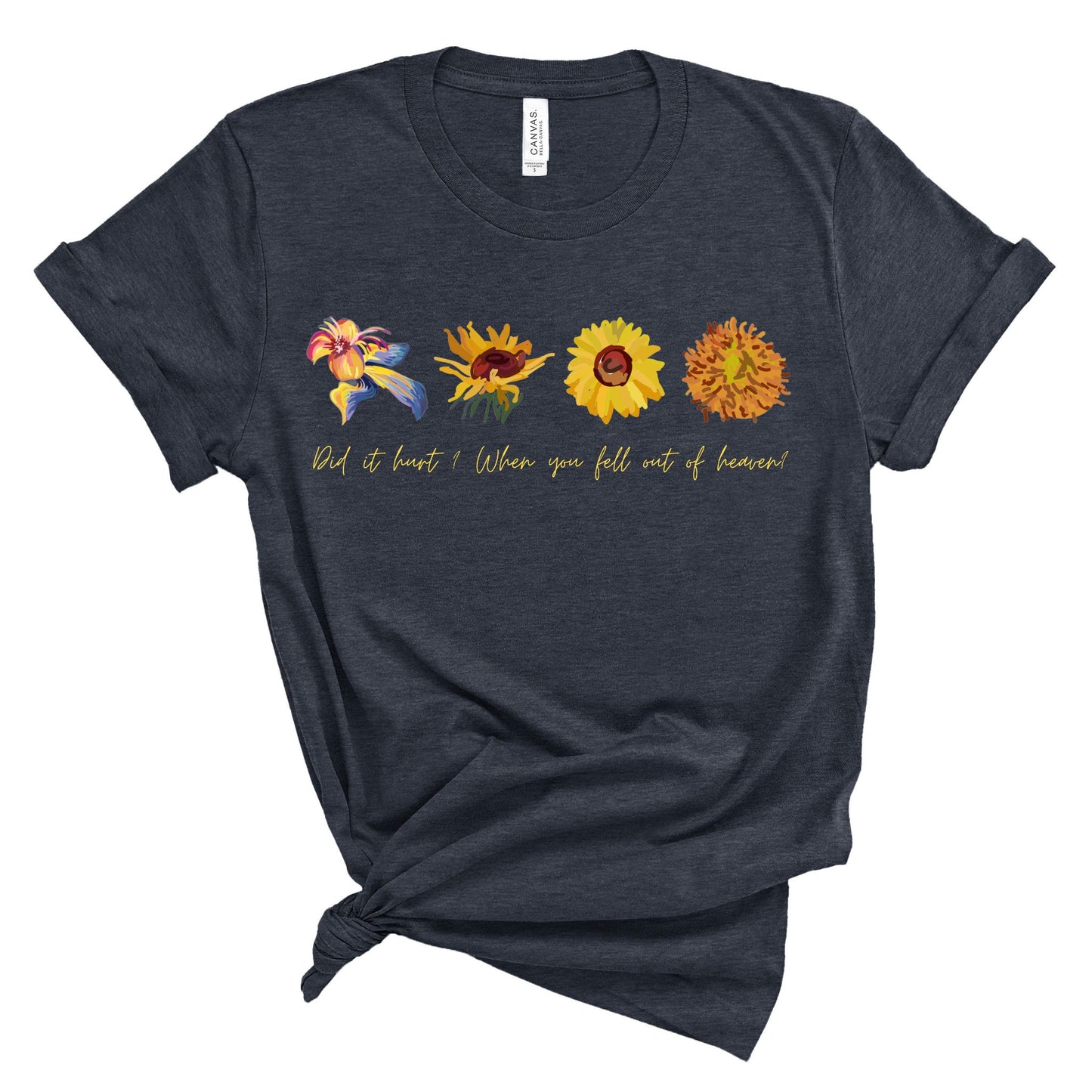Wildflowers and Sunflowers Shirt. Unisex Jersey Short Sleeve Tee.