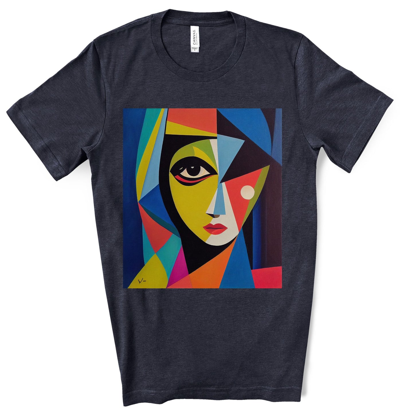 Alexandria A Cubism Original Art. Unisex Jersey Short Sleeve Tee.