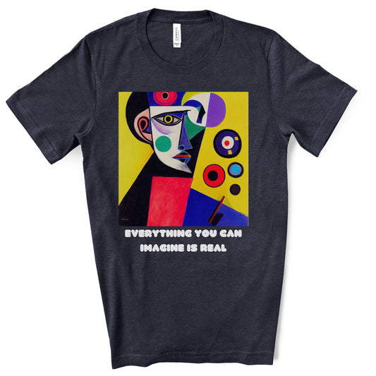 Everything You Can Imagine Is Real - Original Art. Unisex Jersey Short Sleeve Tee.