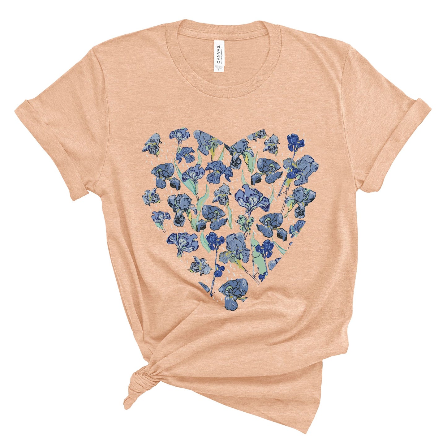 Blue Wildflowers - Original Art. Unisex Jersey Short Sleeve Tee.