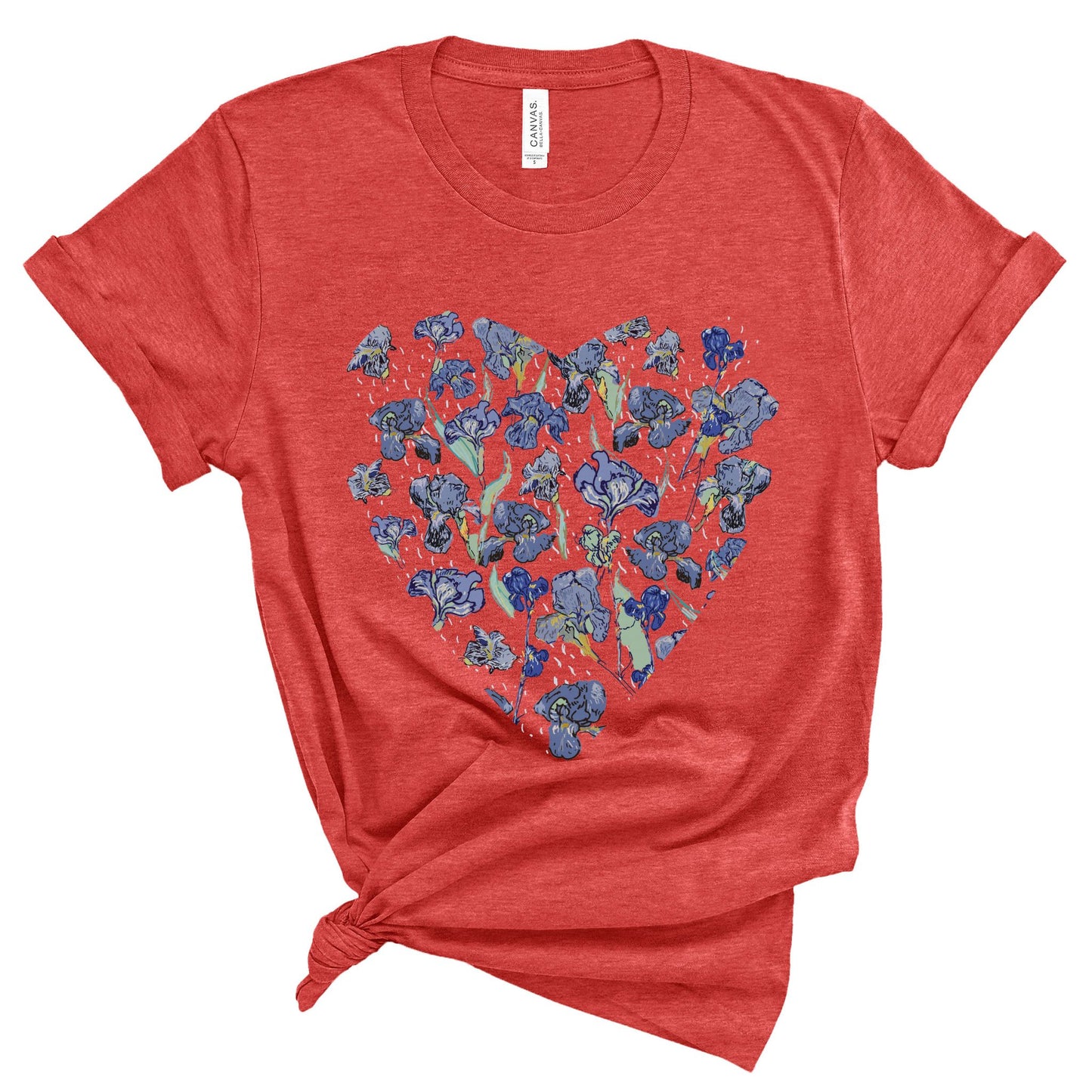 Blue Wildflowers - Original Art. Unisex Jersey Short Sleeve Tee.