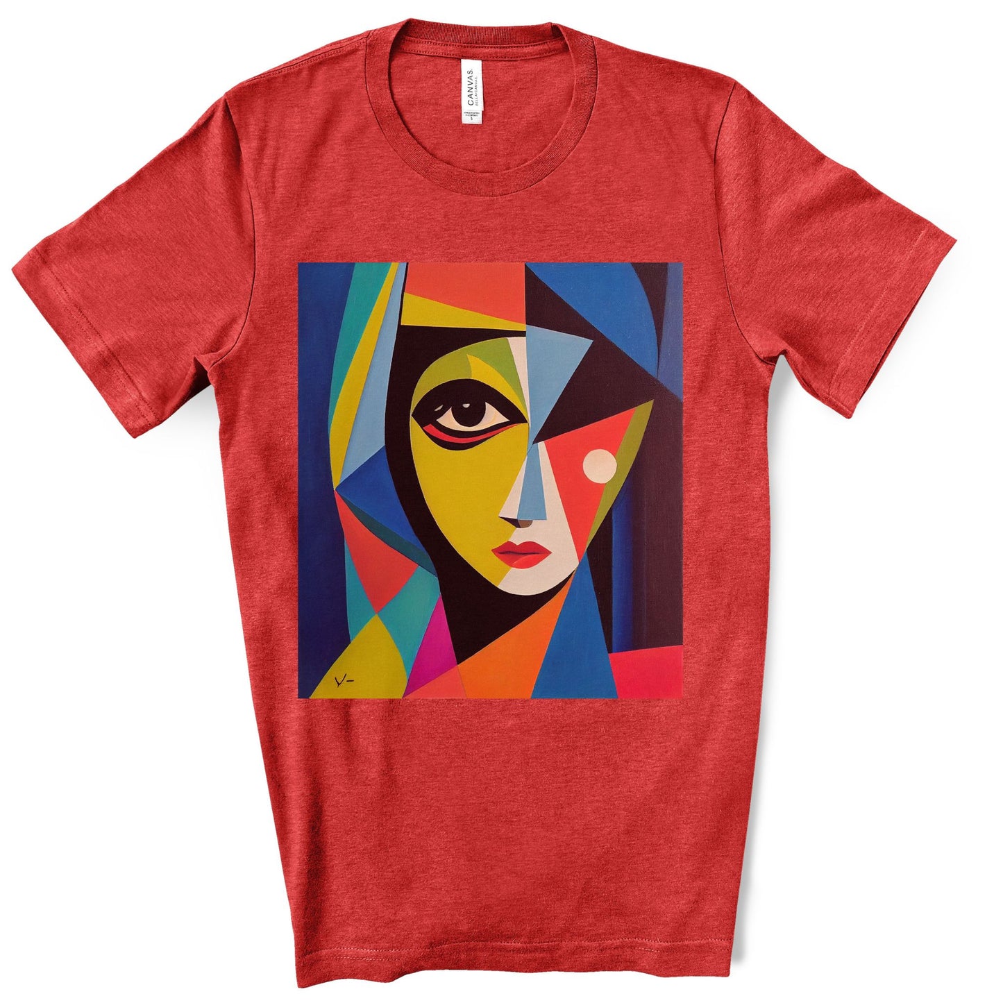 Alexandria A Cubism Original Art. Unisex Jersey Short Sleeve Tee.