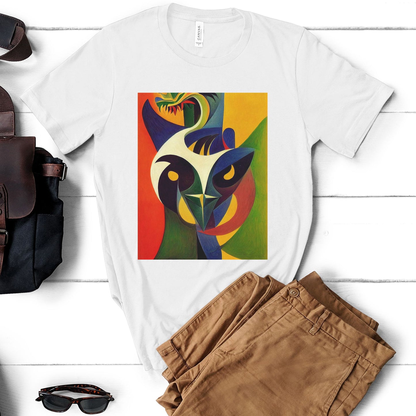 Controlling A Dragon Is An Illusion. Original Art. Unisex Jersey Short Sleeve Tee.