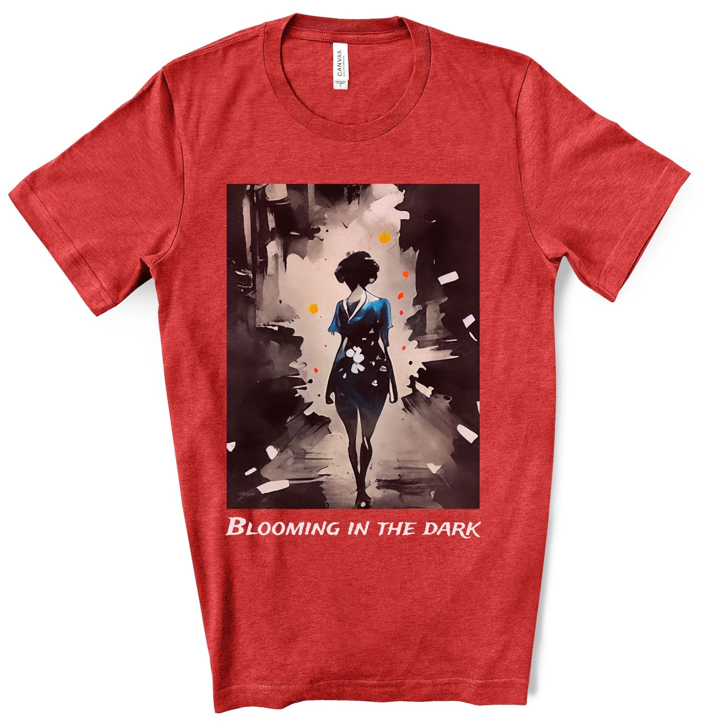 Blooming In The Dark - Original Art. Unisex Jersey Short Sleeve Tee.