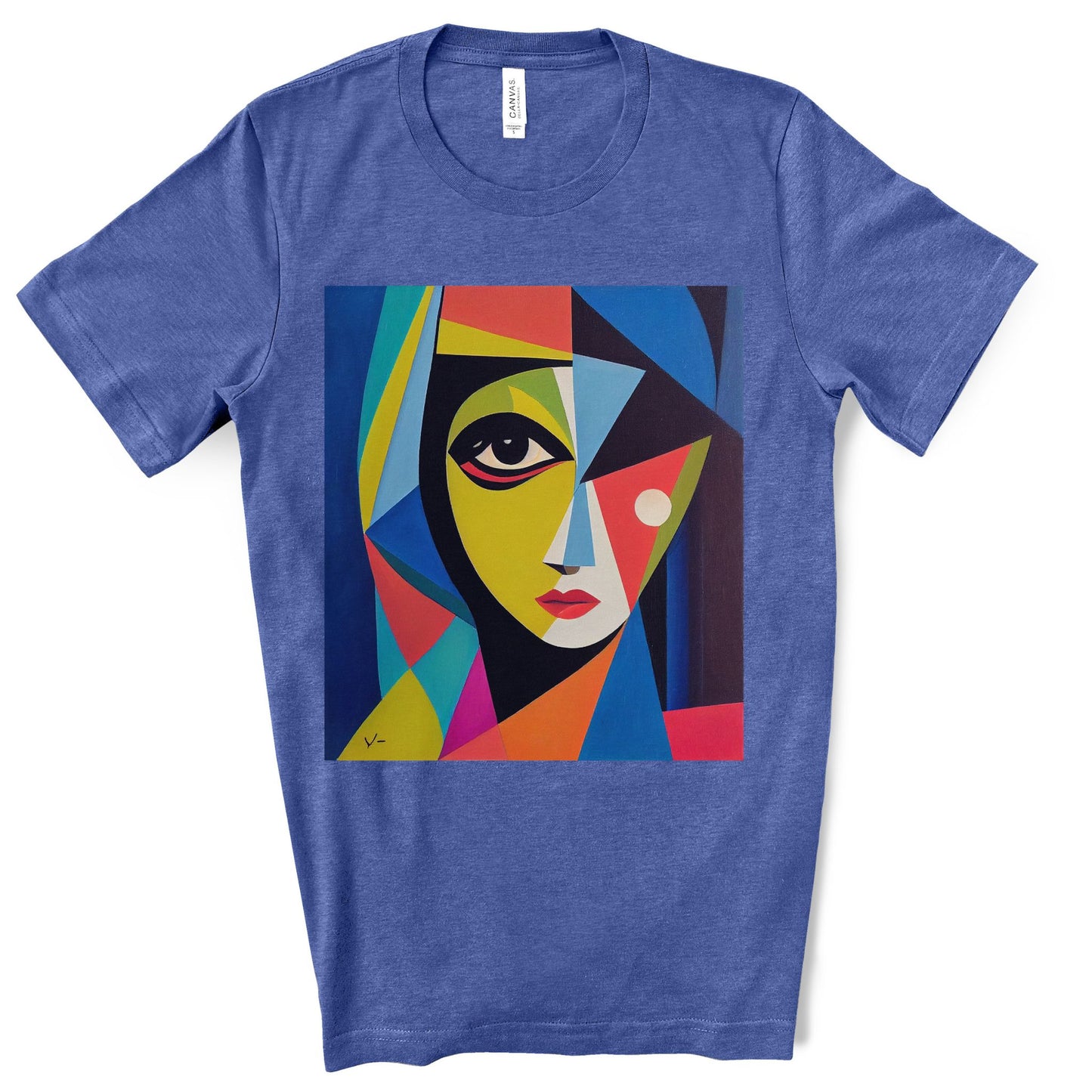 Alexandria A Cubism Original Art. Unisex Jersey Short Sleeve Tee.