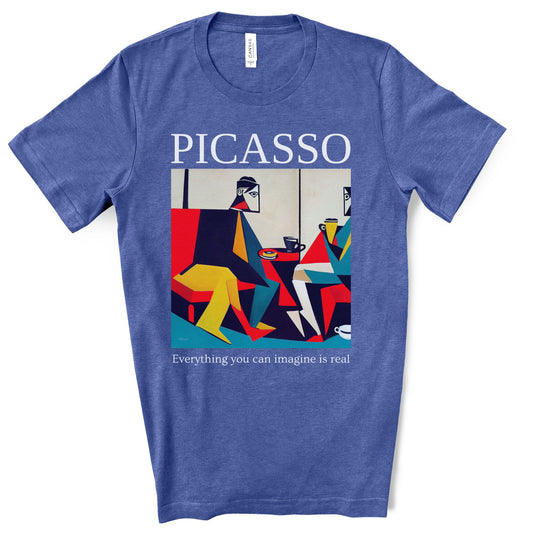 Everything You Can Imagine Is Real - Original Art Inspired By Picasso artwork. Unisex Jersey Short Sleeve Tee.