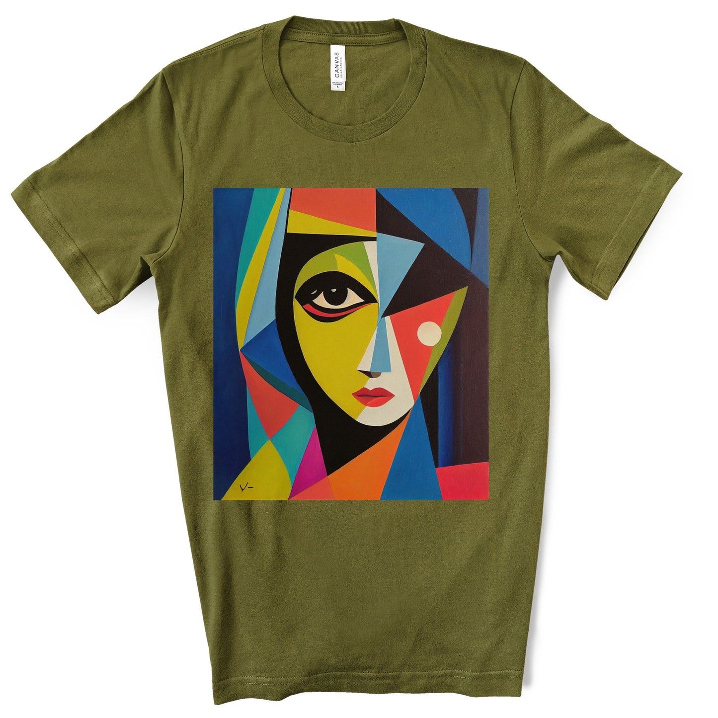 Alexandria A Cubism Original Art. Unisex Jersey Short Sleeve Tee.