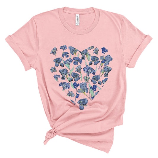 Blue Wildflowers - Original Art. Unisex Jersey Short Sleeve Tee.