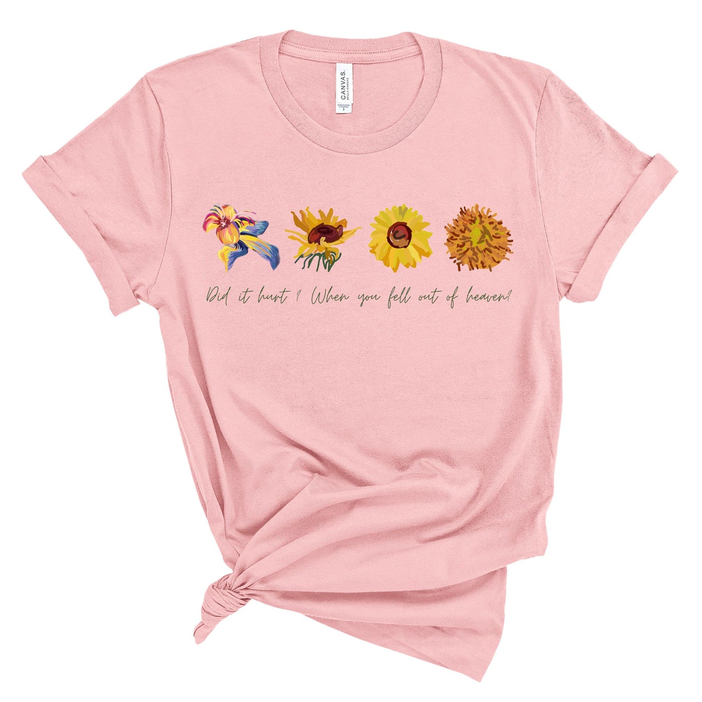 Wildflowers and Sunflowers Shirt. Unisex Jersey Short Sleeve Tee.