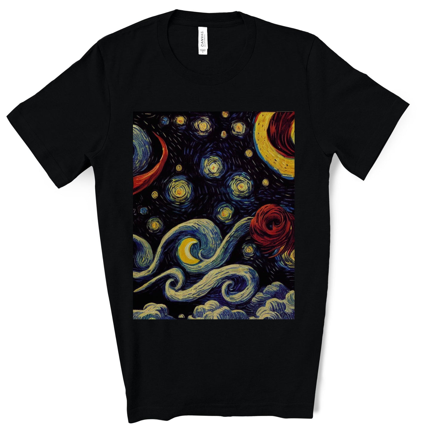 Space Travel Riding On A Beam Of Light. Original Art. Unisex Jersey Short Sleeve Tee.