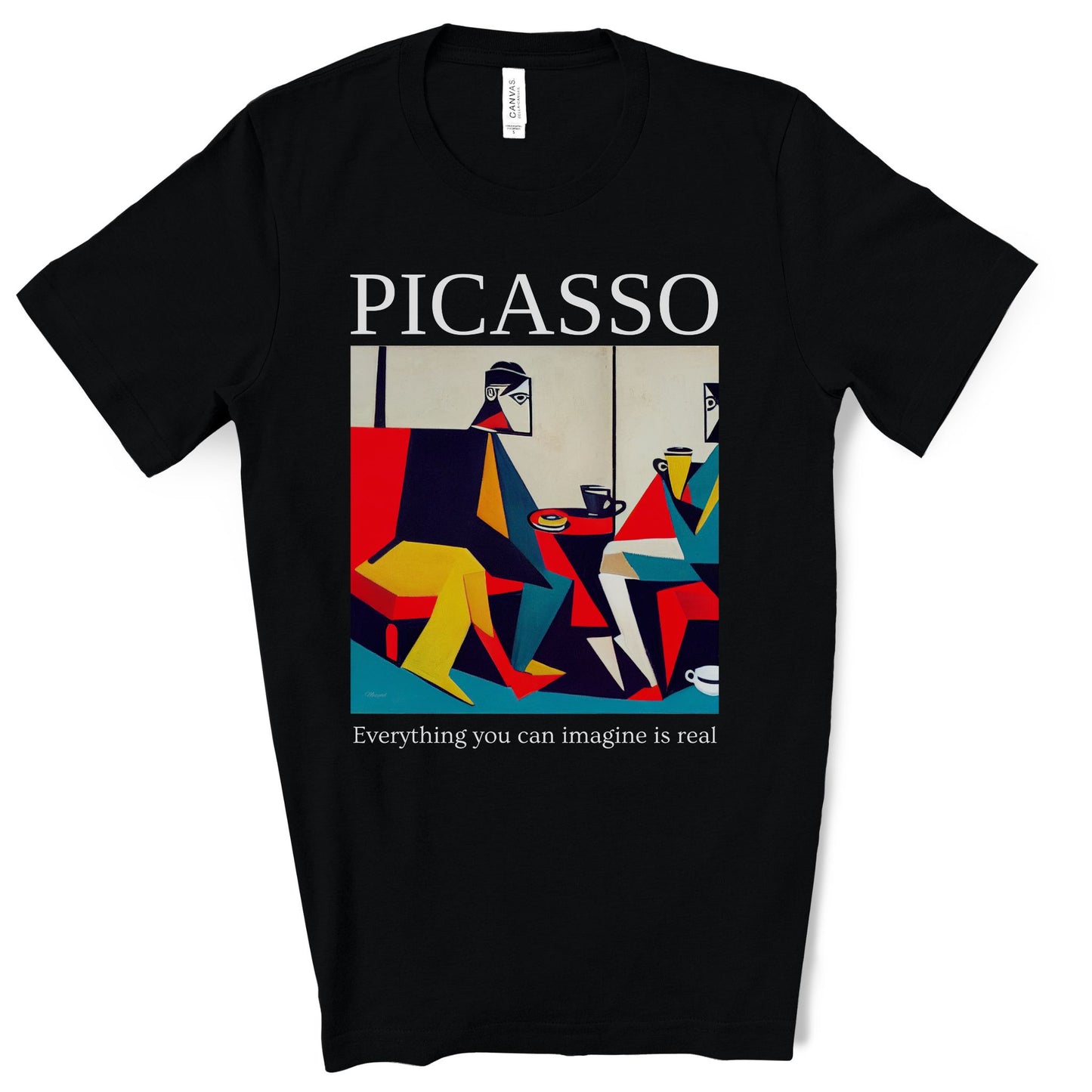 Everything You Can Imagine Is Real - Original Art Inspired By Picasso artwork. Unisex Jersey Short Sleeve Tee.