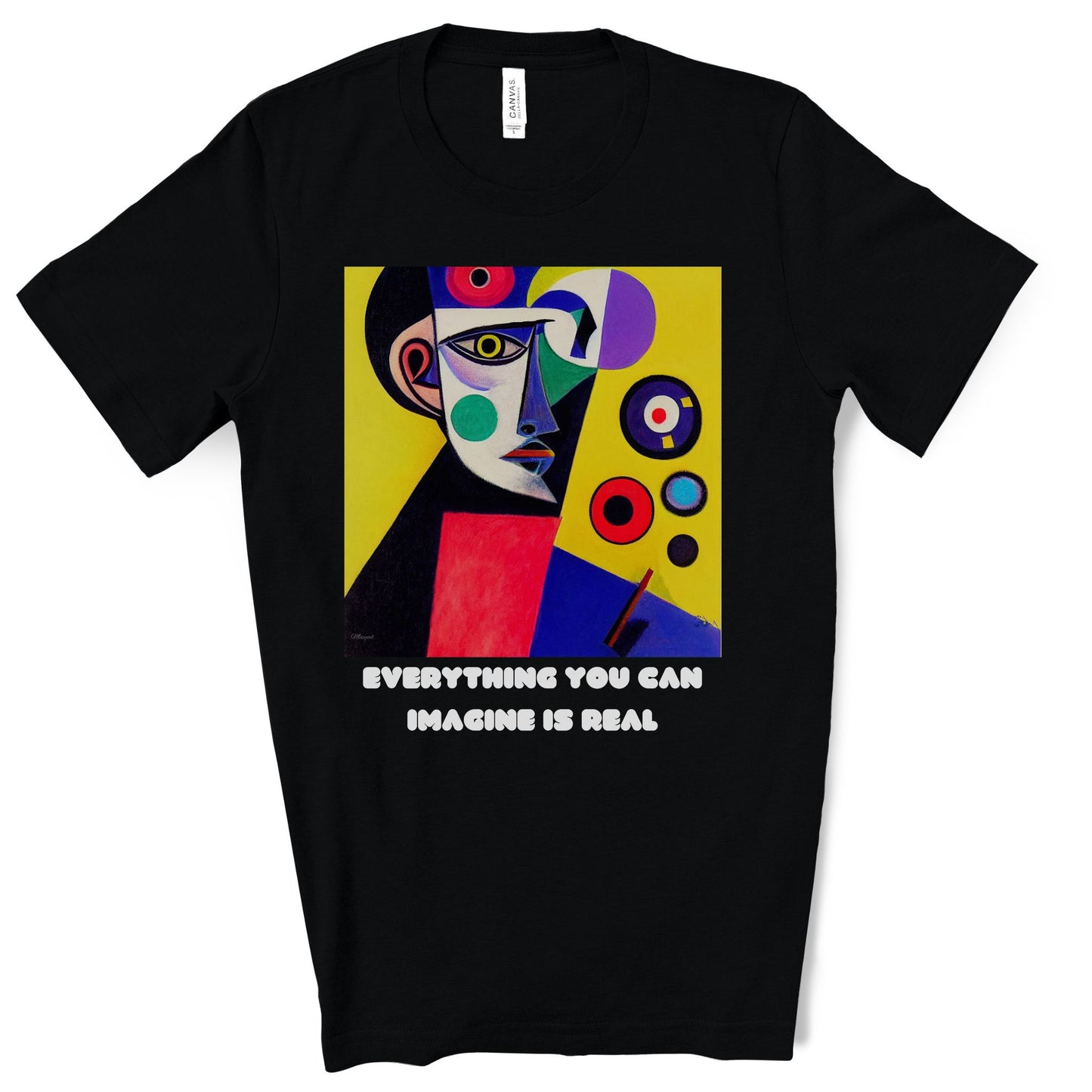Everything You Can Imagine Is Real - Original Art. Unisex Jersey Short Sleeve Tee.
