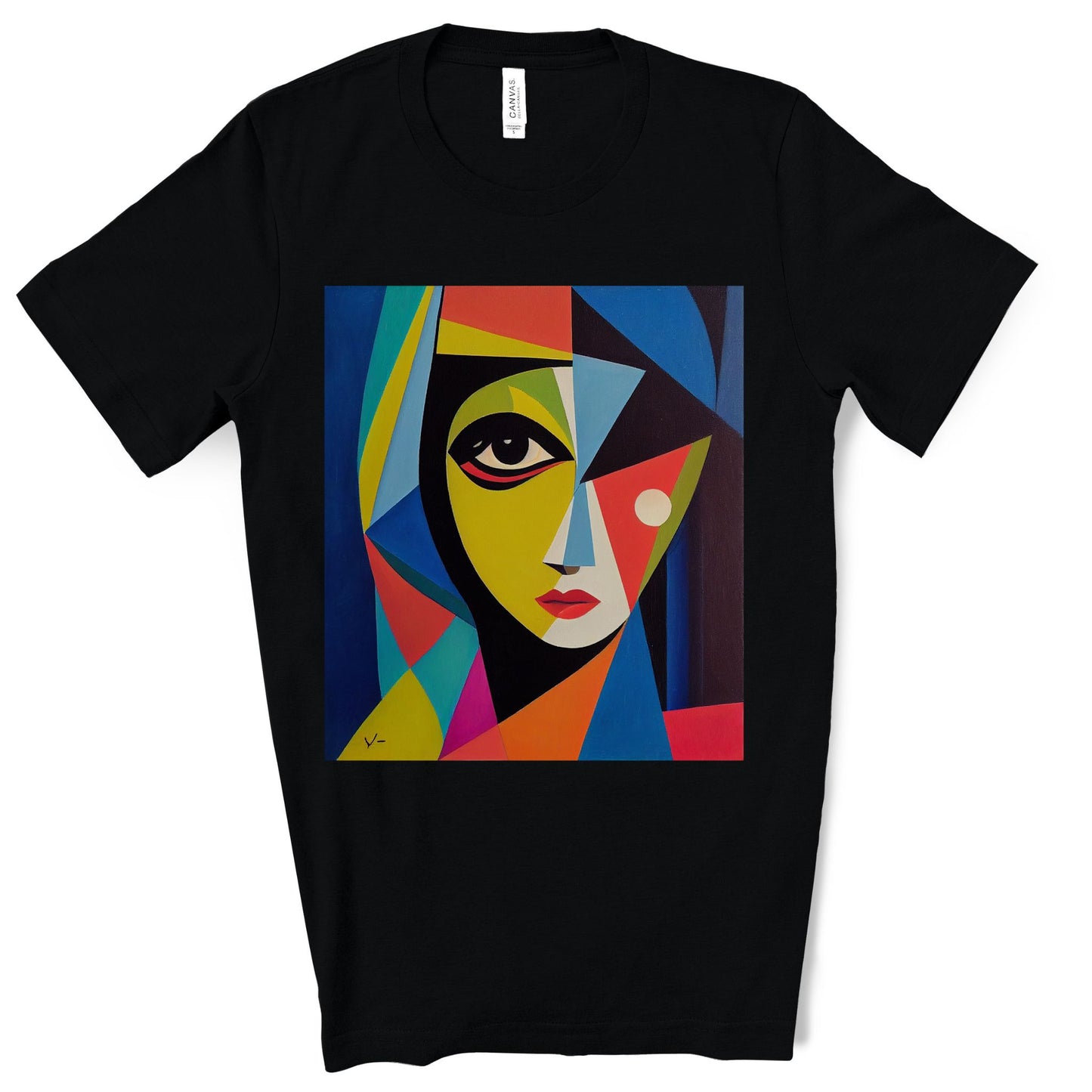Alexandria A Cubism Original Art. Unisex Jersey Short Sleeve Tee.