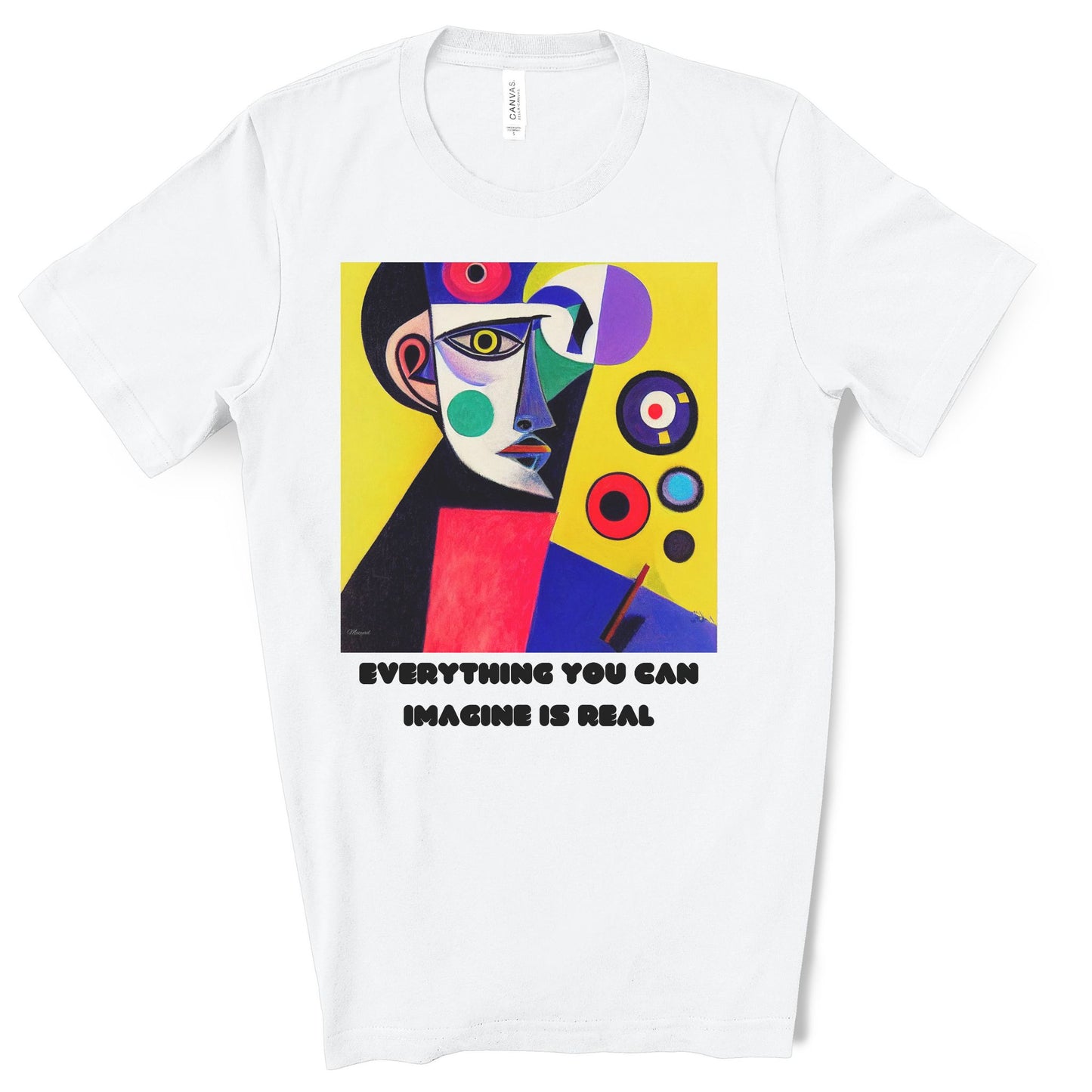 Everything You Can Imagine Is Real - Original Art. Unisex Jersey Short Sleeve Tee.