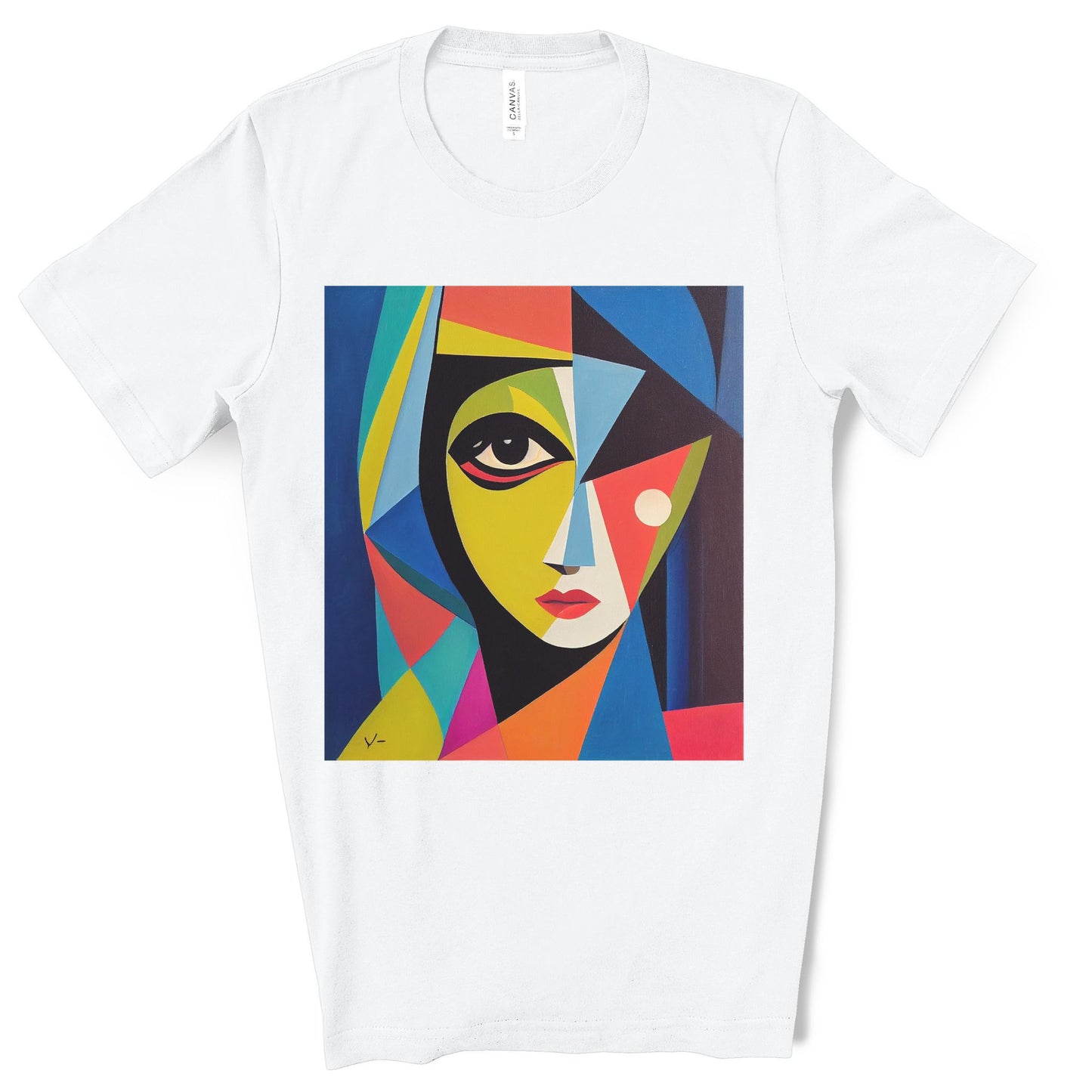 Alexandria A Cubism Original Art. Unisex Jersey Short Sleeve Tee.